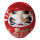 Daruma 6 x 9 x 6 cm, Farbe Rot