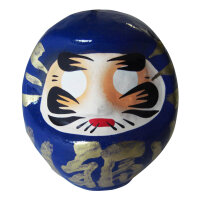 Daruma 6 x 9 x 6 cm, Farbe Blau