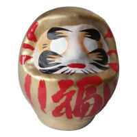 Daruma 6 x 9 x 6 cm, Farbe Gold