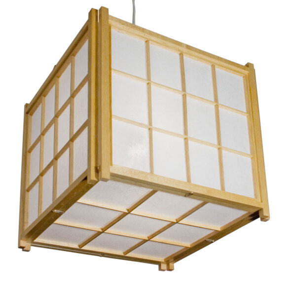 H&auml;ngelampe Japan 30 x 30 x 27 cm, Farbe Natur