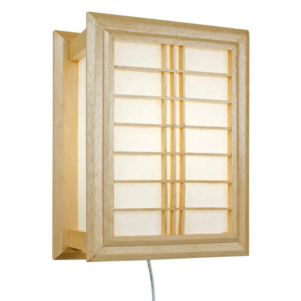 Wandlampe Shiga 18 x 19 x 26 cm, Farbe Natur