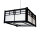 Deckenlampe Ishikawa 42 x 42 x 22 cm, Farbe Schwarz