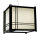 Deckenlampe Doublecross 35 x 35 x 30 cm, Farbe Schwarz