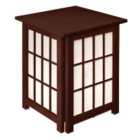 Tischlampe Andon 40 x 40 x 49 cm, Farbe Mahagoni