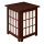 Tischlampe Andon 40 x 40 x 49 cm, Farbe Mahagoni