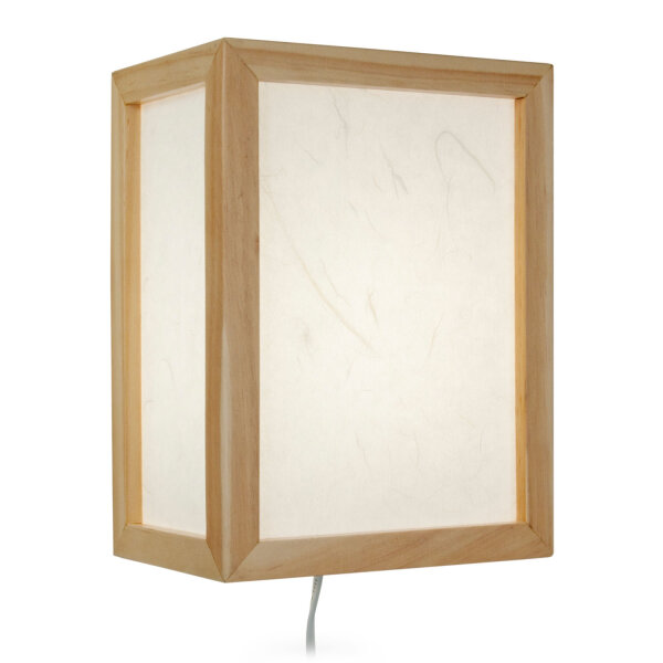 Wandlampe Shizuka 14 x 20 x 27 cm, Farbe Natur