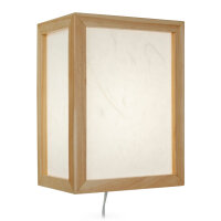 Wandlampe Shizuka 14 x 20 x 27 cm, Farbe Natur